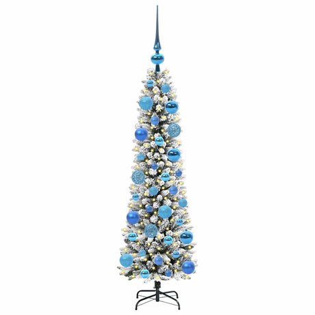 Vidaxl kunstkerstboom met 150 led wit 120 cm pvc en metaal en plastic