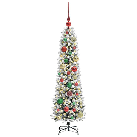 Vidaxl kunstkerstboom met 150 led wit 120 cm pvc en metaal en plastic