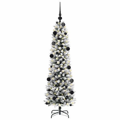 Vidaxl kunstkerstboom met 150 led wit 150 cm pvc en metaal en plastic