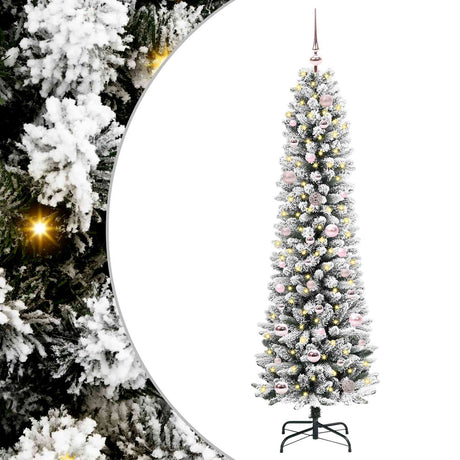 Vidaxl kunstkerstboom met 150 led wit 150 cm pvc en metaal en plastic