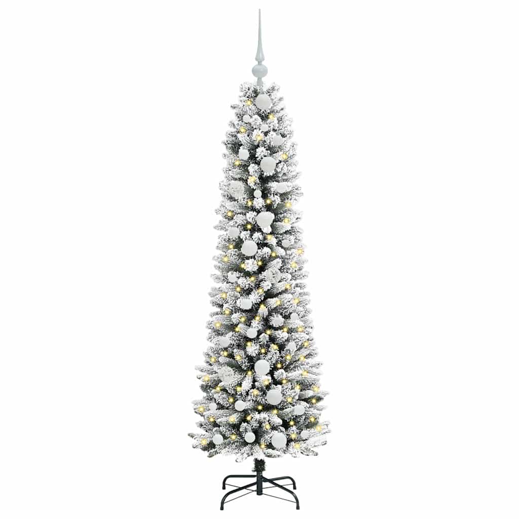 Vidaxl kunstkerstboom met 150 led wit 150 cm pvc en metaal en plastic