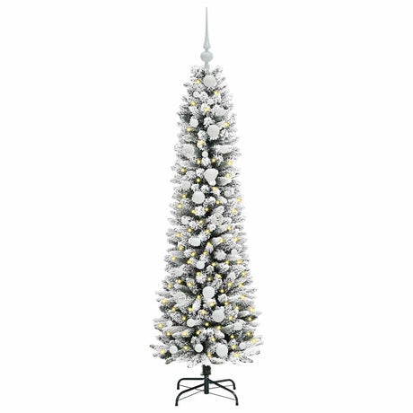 Vidaxl kunstkerstboom met 150 led wit 150 cm pvc en metaal en plastic