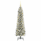 Vidaxl kunstkerstboom met 150 led wit 150 cm pvc en metaal en plastic