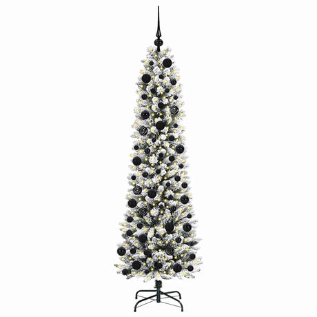 Vidaxl kunstkerstboom met 300 led wit 180 cm pvc en metaal en plastic