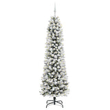 Vidaxl kunstkerstboom met 300 led wit 210 cm pvc en metaal en plastic
