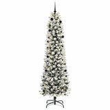 Vidaxl kunstkerstboom met 300 led wit 240 cm pvc en metaal en plastic