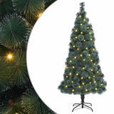 Vidaxl kunst kerstboom met verlichting met 300 led groen 180 cm pet