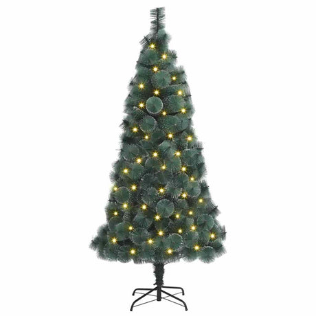 Vidaxl kunst kerstboom met verlichting met 300 led groen 180 cm pet