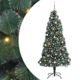 Vidaxl kunst kerstboom met verlichting en ballenset groen 240 cm pet