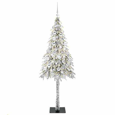 Vidaxl kerstboom met 300 led met standaard wit 180 cm pe en staal