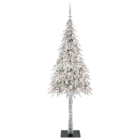 Vidaxl kerstboom met 300 led met standaard wit 210 cm pe en staal