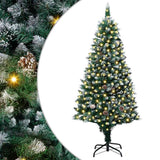 Vidaxl kunstkerstboom groen 180 cm pvc en staal en kunststof