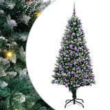 Vidaxl kunstkerstboom groen 180 cm pvc en staal en kunststof