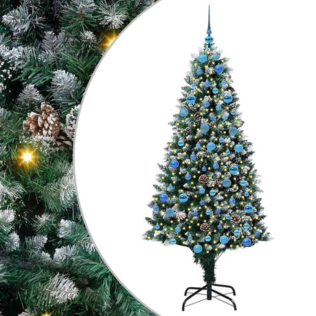 Vidaxl kunstkerstboom groen 180 cm pvc en staal en kunststof