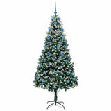 Vidaxl kunstkerstboom groen 210 cm pvc en staal en kunststof