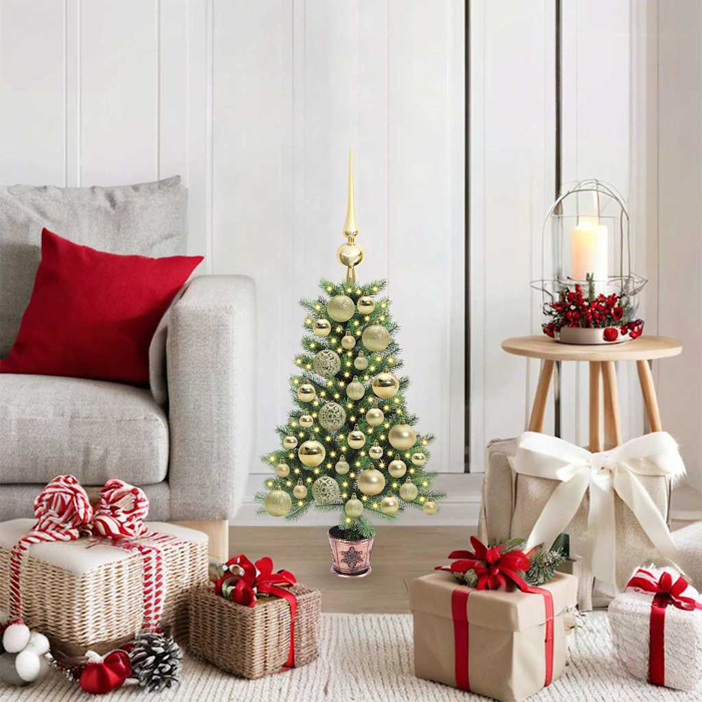 Vidaxl kerstboom met 150 led met standaard groen 65 cm pe