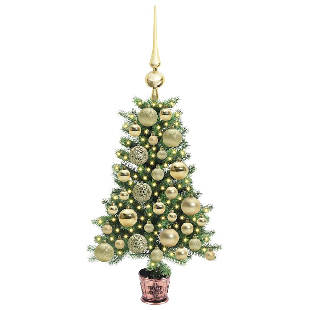 Vidaxl kerstboom met 150 led met standaard groen 65 cm pe