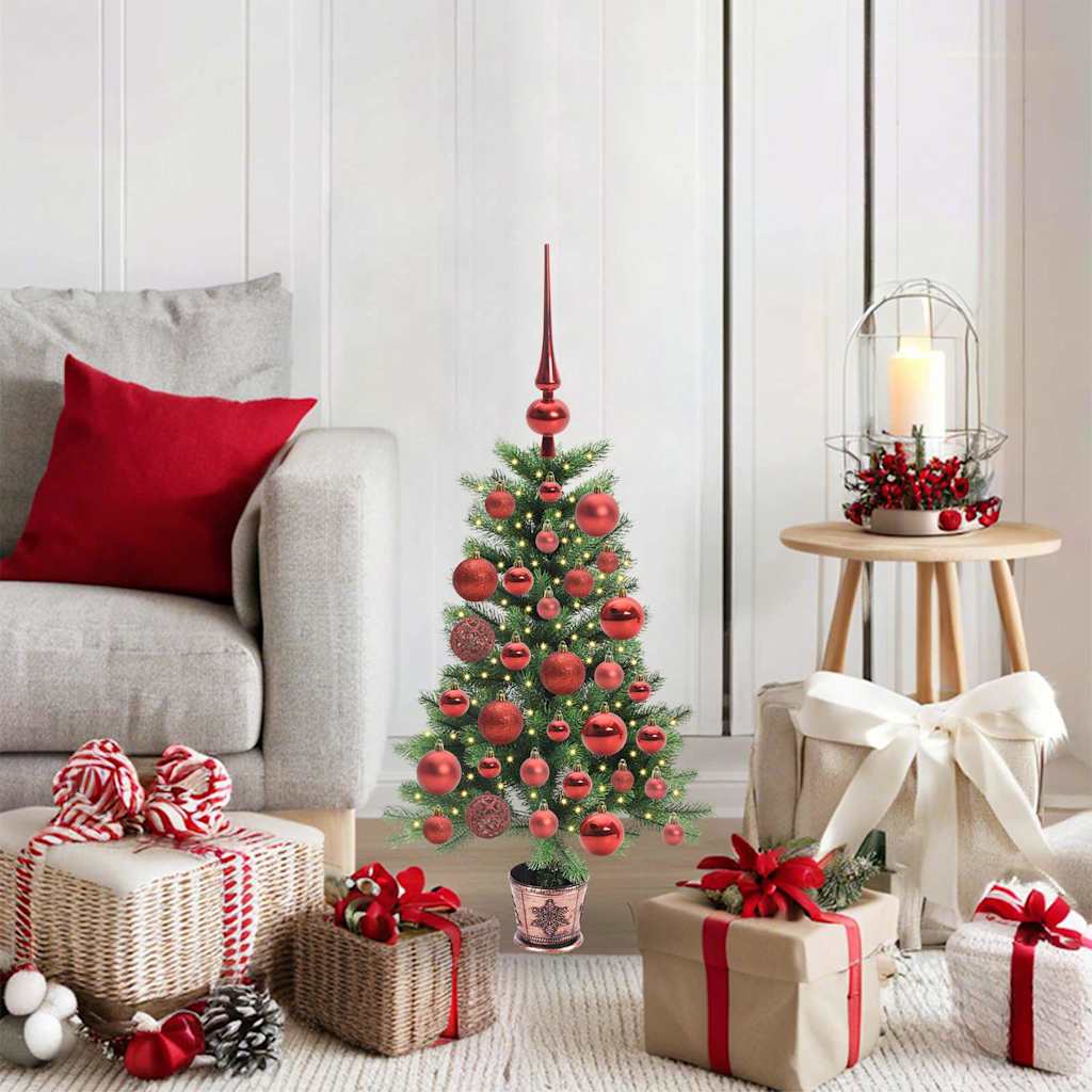 Vidaxl kerstboom met 150 led met standaard groen 90 cm pe