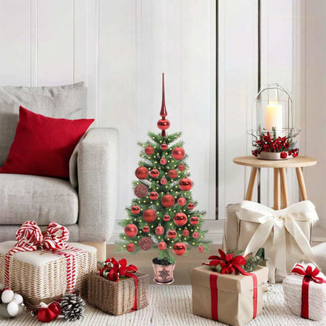 Vidaxl kerstboom met 150 led met standaard groen 90 cm pe