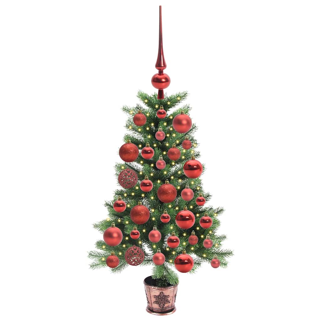 Vidaxl kerstboom met 150 led met standaard groen 90 cm pe
