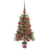 Vidaxl kerstboom met 150 led met standaard groen 90 cm pe