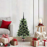 Vidaxl kerstboom met 150 led met standaard groen 90 cm pe