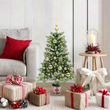 Vidaxl kerstboom met 150 led met standaard groen 90 cm pe