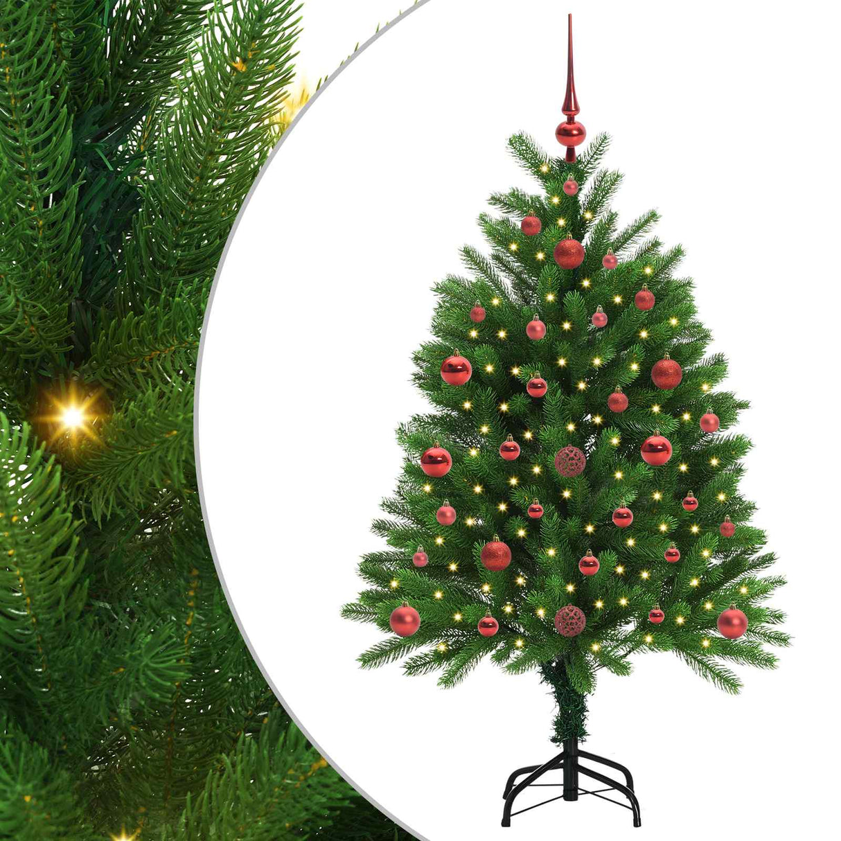 Vidaxl kerstboom met 150 led met standaard groen 120 cm pe