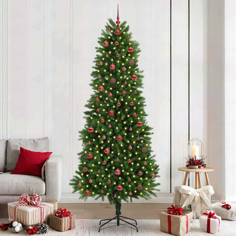 Vidaxl kerstboom met 300 led met standaard groen 240 cm pe