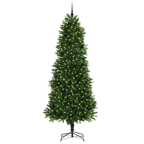 Vidaxl kerstboom met 300 led met standaard groen 240 cm pe