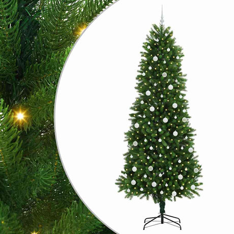 Vidaxl kerstboom met 300 led met standaard groen 240 cm pe