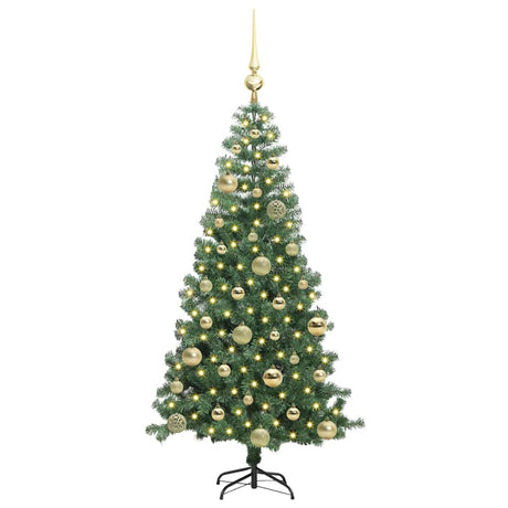 Vidaxl kerstboom met 150 led met standaard groen 120 cm pvc
