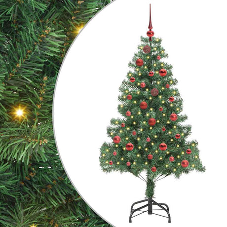 Vidaxl kerstboom met 150 led met standaard groen 150 cm pvc