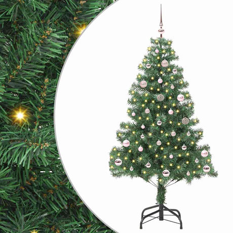 Vidaxl kerstboom met 150 led met standaard groen 150 cm pvc