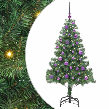 Vidaxl kerstboom met 150 led met standaard groen 150 cm pvc