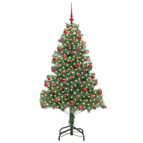 Vidaxl kerstboom met 300 led met standaard groen 180 cm pvc