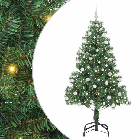 Vidaxl kerstboom met 300 led met standaard groen 180 cm pvc