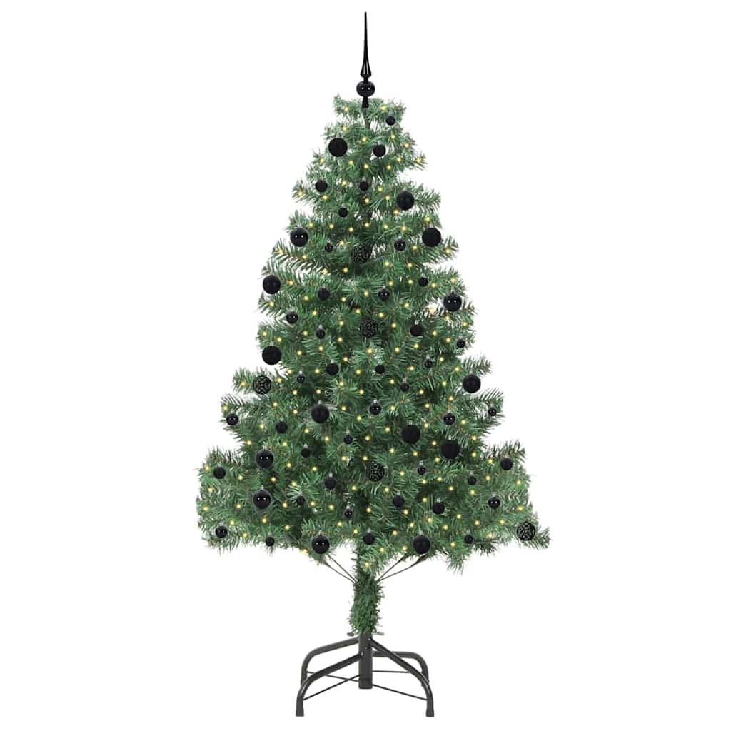 Vidaxl kerstboom met 300 led met standaard groen 210 cm pvc
