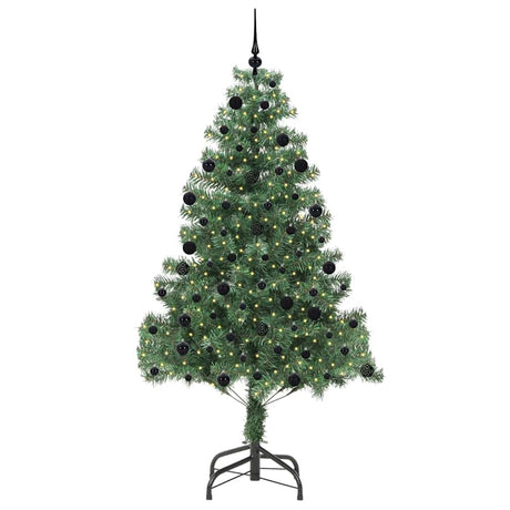 Vidaxl kerstboom met 300 led met standaard groen 210 cm pvc