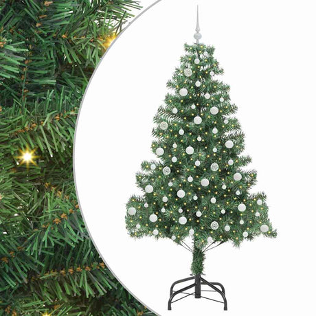 Vidaxl kerstboom met 300 led met standaard groen 210 cm pvc