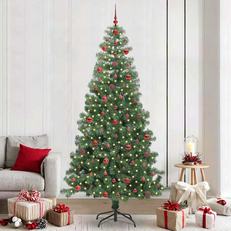Vidaxl kerstboom met 300 led met standaard groen 240 cm pvc