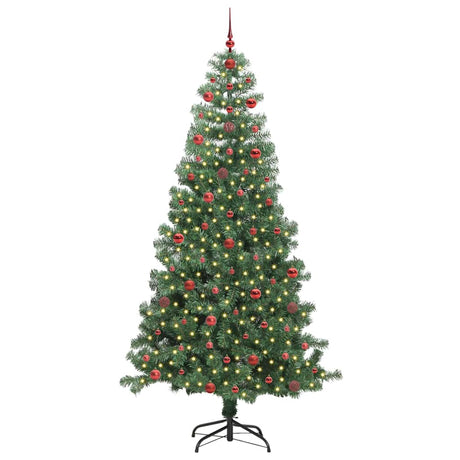 Vidaxl kerstboom met 300 led met standaard groen 240 cm pvc