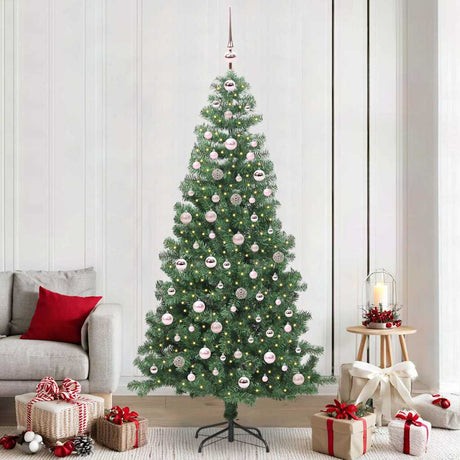Vidaxl kerstboom met 300 led met standaard groen 240 cm pvc
