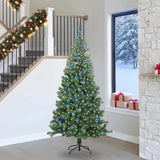 Vidaxl kerstboom met 300 led met standaard groen 240 cm pvc