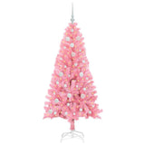 Vidaxl kerstboom met 150 led met standaard roze 150 cm pvc