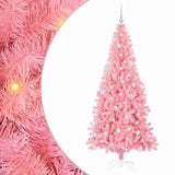 Vidaxl kerstboom met 300 led met standaard roze 180 cm pvc