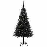 Vidaxl kerstboom met 150 led met standaard zwart 150 cm pvc