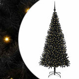 Vidaxl kerstboom met 300 led met standaard zwart 180 cm pvc