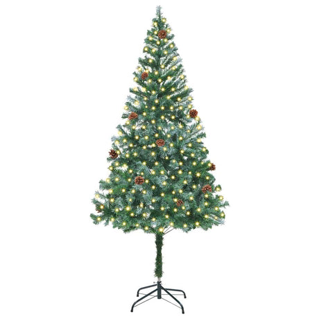 Vidaxl kunstkerstboom met 300 led groen 180 cm pvc en staal