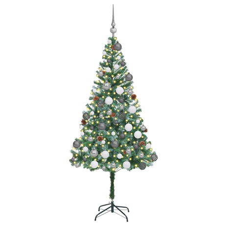 Vidaxl kunstkerstboom met 300 led groen 180 cm pvc en staal